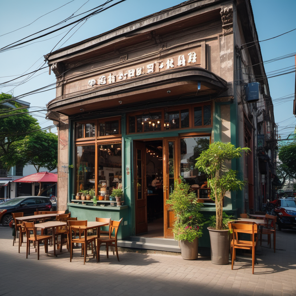 Hình minh họa: Khung cảnh cửa hàng và quy trình kinh doanh của bài viết 'Rủi ro thuế tiền thuê đất cho quán cafe năm 2026: Cách tránh truy thu lớn theo Nghị định 103/2024/NĐ-CP'