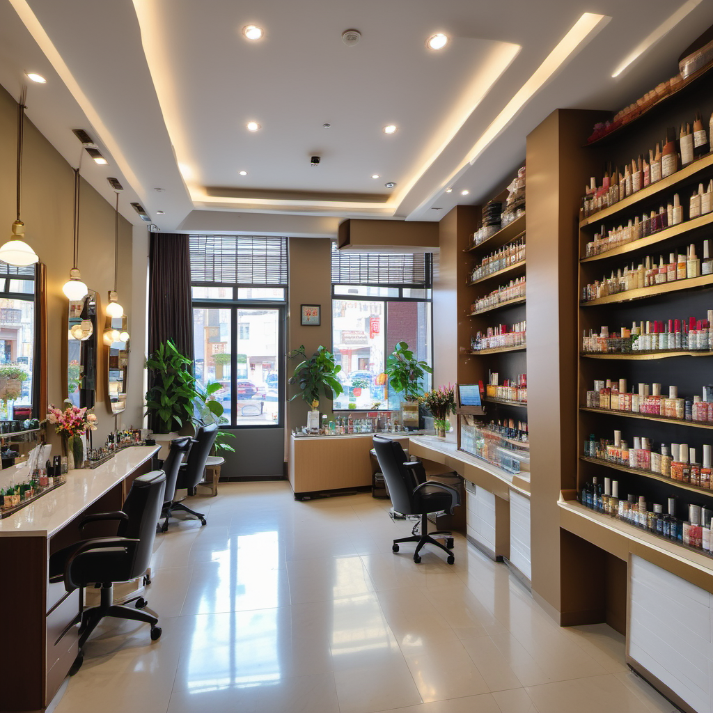 Hình minh họa: Khung cảnh cửa hàng và quy trình kinh doanh
