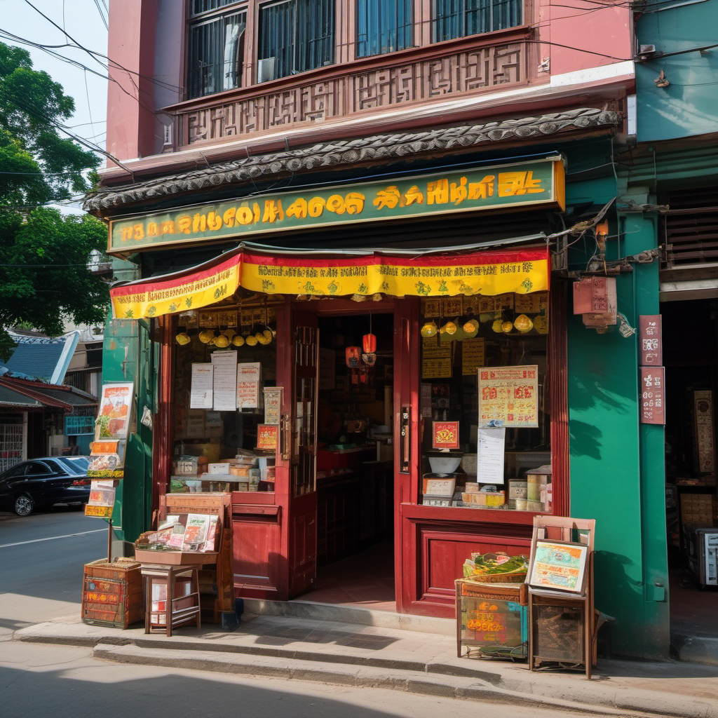 Hình minh họa: Khung cảnh cửa hàng và quy trình kinh doanh