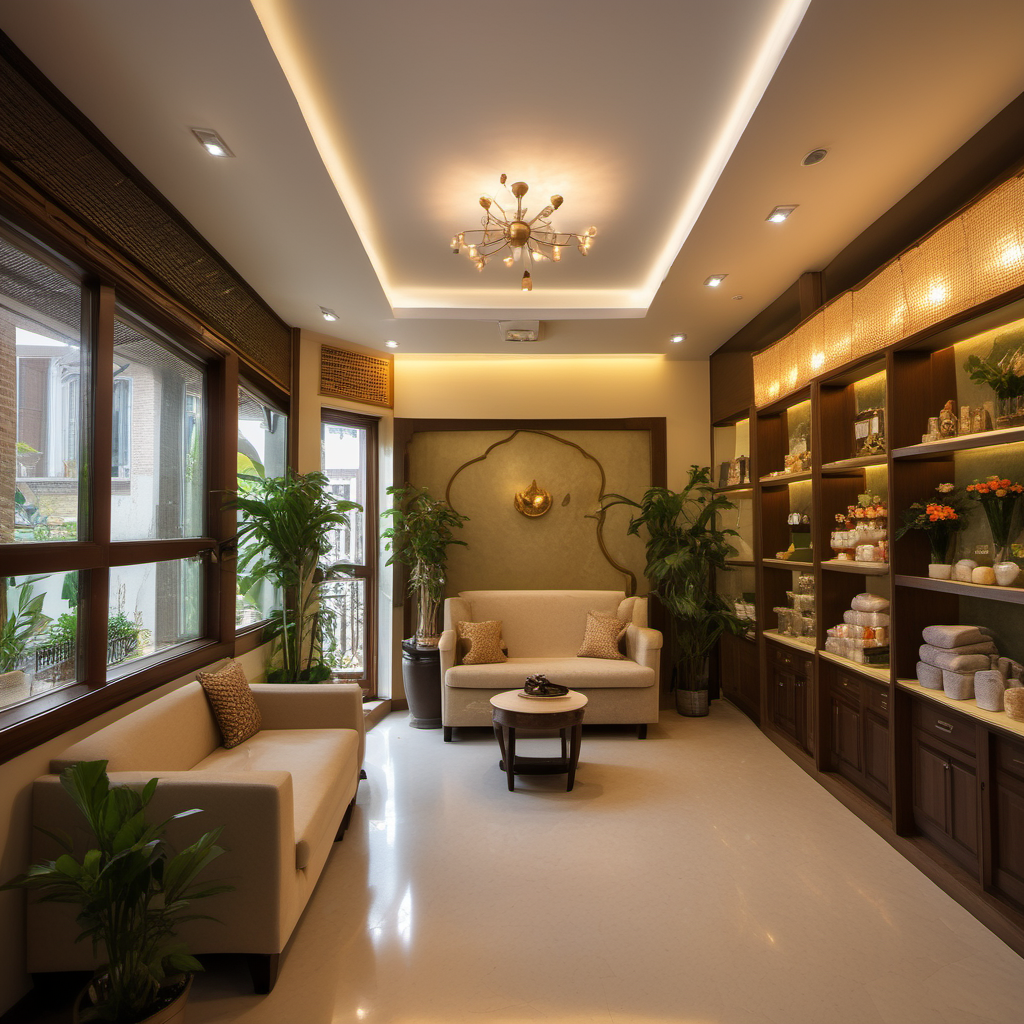 Hình minh họa: Khung cảnh cửa hàng và quy trình kinh doanh