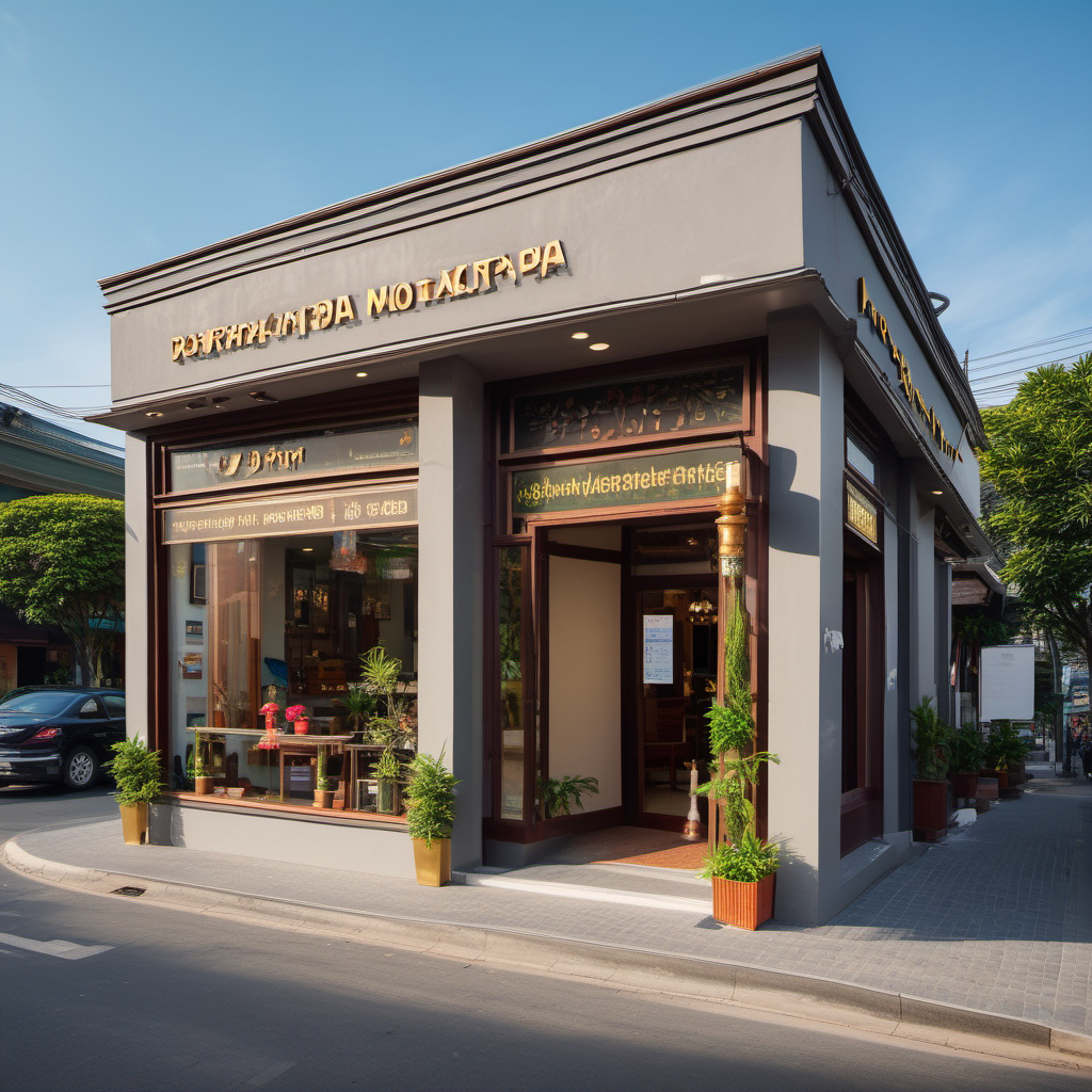 Hình minh họa: Khung cảnh cửa hàng và quy trình kinh doanh